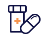 a MEDICATION icon and a pill icon