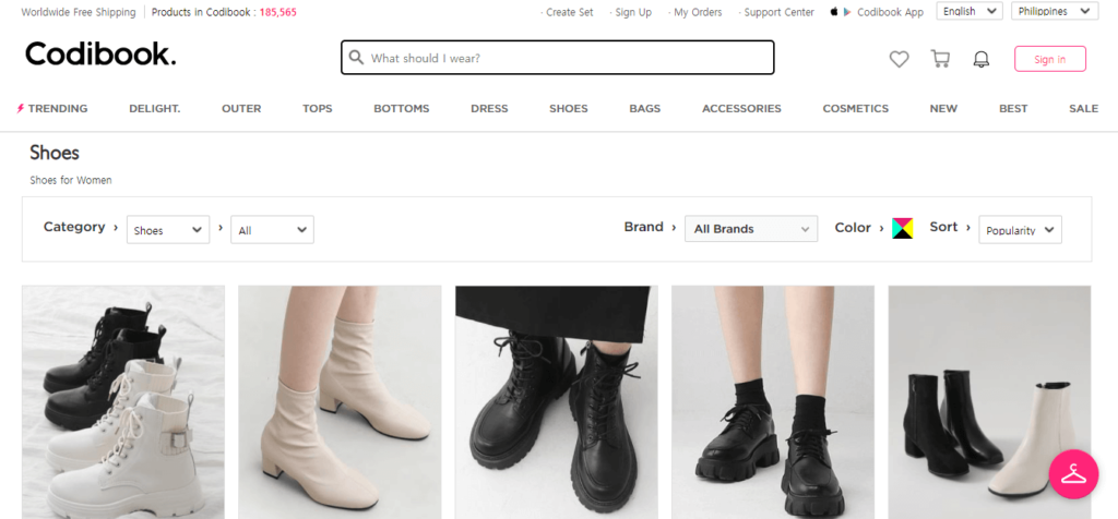 codibook korean womens shoes online shopping site