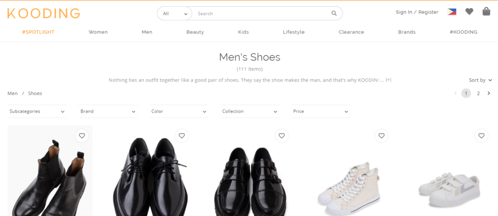 kooding korean mens shoes online shopping site
