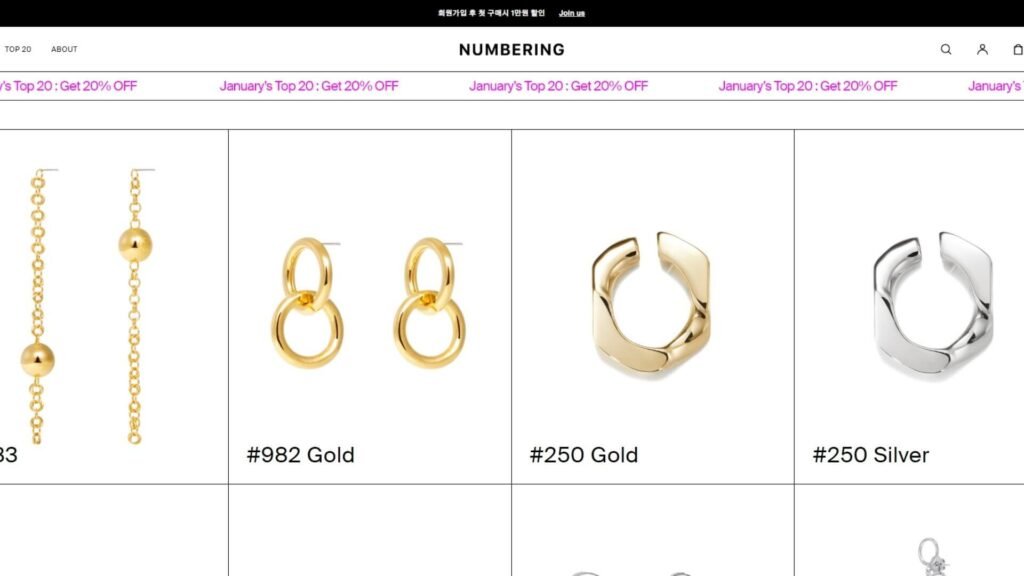 numbering top 10 korean online jewelry stores